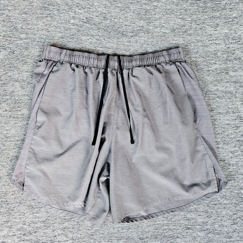Nike Running Shorts Men's XL Gray 7” Challenger 2-in-1 Brief Lined AJ7687-057